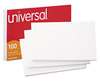 A Picture of product UNV-47250 Universal® Recycled Index Strong 2 Pt. Stock Cards Ruled 5 x 8, White, 100/Pack