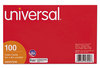 A Picture of product UNV-47250 Universal® Recycled Index Strong 2 Pt. Stock Cards Ruled 5 x 8, White, 100/Pack