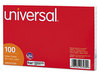 A Picture of product UNV-47250 Universal® Recycled Index Strong 2 Pt. Stock Cards Ruled 5 x 8, White, 100/Pack