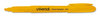 A Picture of product UNV-08851 Universal™ Pocket Highlighters Fluorescent Yellow Ink, Chisel Tip, Barrel, Dozen
