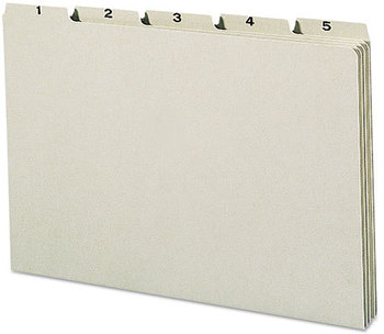 Smead™ 100% Recycled Daily Top Tab File Guide Set 1/5-Cut 1 to 31, 8.5 x 14, Green, 31/Set