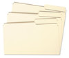 A Picture of product SMD-10385 Smead™ Manila Guide Height Systems File Folders 2/5-Cut Tabs: Right of Center, Letter Size, 0.75" Expansion, 100/Box