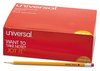 A Picture of product UNV-55144 Universal™ #2 Woodcase Pencil Value Pack, HB (#2), Black Lead, Yellow Barrel, 144/Box