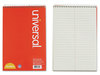 A Picture of product UNV-86920 Universal® Steno Books Pads, Gregg Rule, Red Cover, 80 Green-Tint 6 x 9 Sheets, 6/Pack