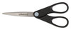 A Picture of product UNV-92008 Universal® Stainless Steel Office Scissors Pointed Tip, 7" Long, 3" Cut Length, Black Straight Handle