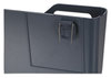 A Picture of product UNV-08162 Universal® Deluxe Recycled Plastic Cubicle Single File Pocket Pins Mount, 13.5 x 3 7, Charcoal