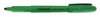A Picture of product UNV-08852 Universal™ Pocket Highlighters Fluorescent Green Ink, Chisel Tip, Barrel, Dozen