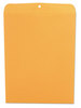 A Picture of product UNV-35270 Business Source Kraft Clasp Envelope #110, Square Flap, Clasp/Gummed Closure, 12 x 15.5, 28 lb, Brown 100/Box