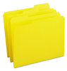 A Picture of product SMD-12934 Smead™ Reinforced Top Tab Colored File Folders 1/3-Cut Tabs: Assorted, Letter Size, 0.75" Expansion, Yellow, 100/Box