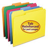 A Picture of product SMD-12934 Smead™ Reinforced Top Tab Colored File Folders 1/3-Cut Tabs: Assorted, Letter Size, 0.75" Expansion, Yellow, 100/Box