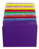 A Picture of product SMD-12934 Smead™ Reinforced Top Tab Colored File Folders 1/3-Cut Tabs: Assorted, Letter Size, 0.75" Expansion, Yellow, 100/Box