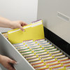A Picture of product SMD-12934 Smead™ Reinforced Top Tab Colored File Folders 1/3-Cut Tabs: Assorted, Letter Size, 0.75" Expansion, Yellow, 100/Box