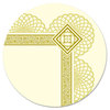 A Picture of product SOU-CTP2V Southworth® Premium Certificates,  Ivory, Spiro Gold Foil Border, 66 lb,  8.5 x 11, 15/Pack