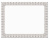 A Picture of product SOU-CTP2V Southworth® Premium Certificates,  Ivory, Spiro Gold Foil Border, 66 lb,  8.5 x 11, 15/Pack