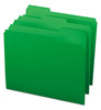 A Picture of product SMD-12143 Smead™ Colored File Folders 1/3-Cut Tabs: Assorted, Letter Size, 0.75" Expansion, Green, 100/Box