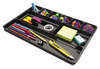A Picture of product UNV-08120 Universal® Recycled Drawer Organizer Nine Compartments, 14 x 9.13 1.13, Plastic, Black