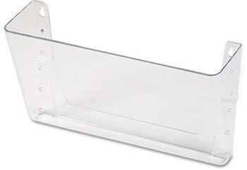 Universal® Wall Files Letter Size, 13" x 4" 7", Clear