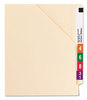 A Picture of product SMD-75740 Smead™ End Tab Jackets with Reinforced Tabs Straight Letter Size, 14-pt Manila, 50/Box