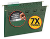 A Picture of product SMD-64036 Smead™ TUFF® Hanging Folders with Easy Slide™ Tab Letter Size, 1/3-Cut Tabs, Standard Green, 20/Box