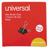 A Picture of product UNV-10199VP3 Universal® Binder Clips Clip Value Pack, Mini, Black/Silver, 36/Box