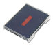 A Picture of product USS-P4729BR Identity Group Replacement Pad for Trodat® Self-Inking Dater,  1 9/16 x 2, Blue/Red