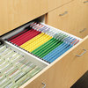 A Picture of product SMD-64873 Smead™ Steel Hanging Folder Drawer Frame Legal Size, 23" to 27" Long, Gray, 2/Pack