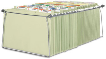 Smead™ Steel Hanging Folder Drawer Frame Legal Size, 23" to 27" Long, Gray, 2/Pack