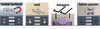 A Picture of product UNV-08223 Universal® Recycled Cubicle Nameplate with Rounded Corners, 9 x 2.5, Charcoal