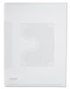 A Picture of product UNV-50780 Universal® Transparent Deluxe Locking Project Files with CD-ROM Holder Letter Size, Clear, 25/Pack