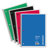 A Picture of product UNV-66600 Universal® Wirebound Notebook 1-Subject, Medium/College Rule, Black Cover, (100) 11 x 8.5 Sheets