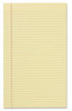 A Picture of product UNV-50000 Universal® Glue Top Pads Wide/Legal Rule, 50 Canary-Yellow 8.5 x 14 Sheets, Dozen