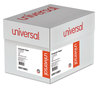 A Picture of product UNV-15851 Universal® Printout Paper 1-Part, 18 lb Bond Weight, 14.88 x 11, White/Green Bar, 2,600/Carton