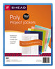 A Picture of product SMD-85750 Smead™ Organized Up® Translucent Poly Project Jacket Letter Size, Assorted Colors, 5/Pack