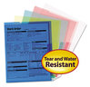 A Picture of product SMD-85750 Smead™ Organized Up® Translucent Poly Project Jacket Letter Size, Assorted Colors, 5/Pack