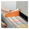 A Picture of product SMD-11993 Smead™ Reinforced Top Tab Colored File Folders 1/3-Cut Tabs: Assorted, Letter Size, 0.75" Expansion, Colors, 100/Box