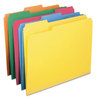 A Picture of product SMD-11993 Smead™ Reinforced Top Tab Colored File Folders 1/3-Cut Tabs: Assorted, Letter Size, 0.75" Expansion, Colors, 100/Box