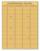 A Picture of product UNV-63568 Universal® Light Brown Kraft String & Button Interoffice Envelope String/Button #97, Two-Sided Five-Column Format, 10 x 13, 100/Box