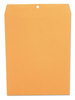 A Picture of product UNV-44907 Universal® Kraft Clasp Envelope 32 lb Bond Weight #97, Square Flap, Clasp/Gummed Closure, 10 x 13, Brown 100/Box