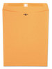 A Picture of product UNV-44907 Universal® Kraft Clasp Envelope 32 lb Bond Weight #97, Square Flap, Clasp/Gummed Closure, 10 x 13, Brown 100/Box