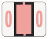 A Picture of product SMD-67370 Smead™ Numerical End Tab File Folder Labels 0, 1 x 1.25, White, 500/Roll