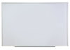 A Picture of product UNV-43620 Universal® Deluxe Melamine Dry Erase Board 96 x 48, White Surface, Oak Fiberboard Frame