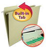 A Picture of product SMD-64082 Smead™ FasTab® Hanging Folders Letter Size, 1/3-Cut Tabs, Moss, 20/Box