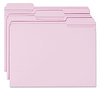 A Picture of product SMD-12434 Smead™ Reinforced Top Tab Colored File Folders 1/3-Cut Tabs: Assorted, Letter Size, 0.75" Expansion, Lavender, 100/Box