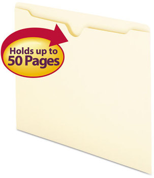 Smead™ Manila File Jackets 1-Ply Straight Tab, Letter Size, 100/Box