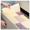 A Picture of product SMD-10339 Smead™ 100% Recycled Manila Top Tab File Folders 1/3-Cut Tabs: Assorted, Letter Size, 0.75" Expansion, 100/Box