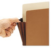 A Picture of product SMD-73395 Smead™ Redrope TUFF® Pocket Drop-Front File Pockets with Fully Lined Gussets 7" Expansion, Letter Size, 5/Box