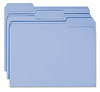 A Picture of product SMD-12043 Smead™ Colored File Folders 1/3-Cut Tabs: Assorted, Letter Size, 0.75" Expansion, Blue, 100/Box
