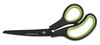 A Picture of product UNV-92022 Universal® Industrial Carbon Blade Scissors 8" Long, 3.5" Cut Length, Black/Gray Offset Handle