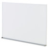 A Picture of product UNV-43623 Universal® Melamine Dry Erase Board with Aluminum Frame 36 x 24, White Surface, Anodized