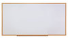 A Picture of product UNV-44636 Universal® Deluxe Melamine Dry Erase Board 48 x 36, White Surface, Silver Aluminum Frame